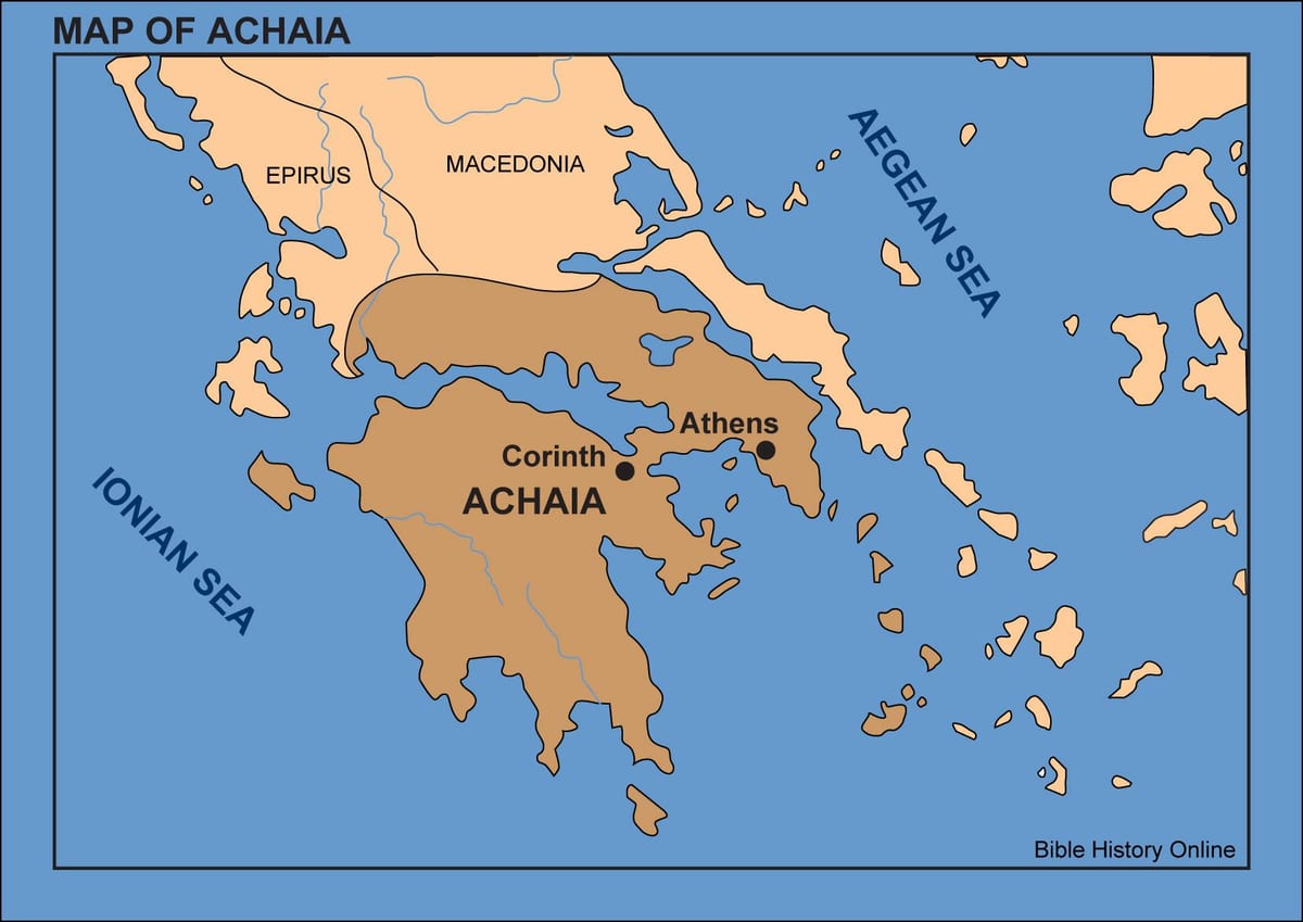 mappa Corinto Grecia