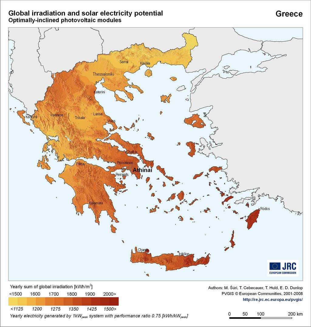 Hellas sole sulla mappa