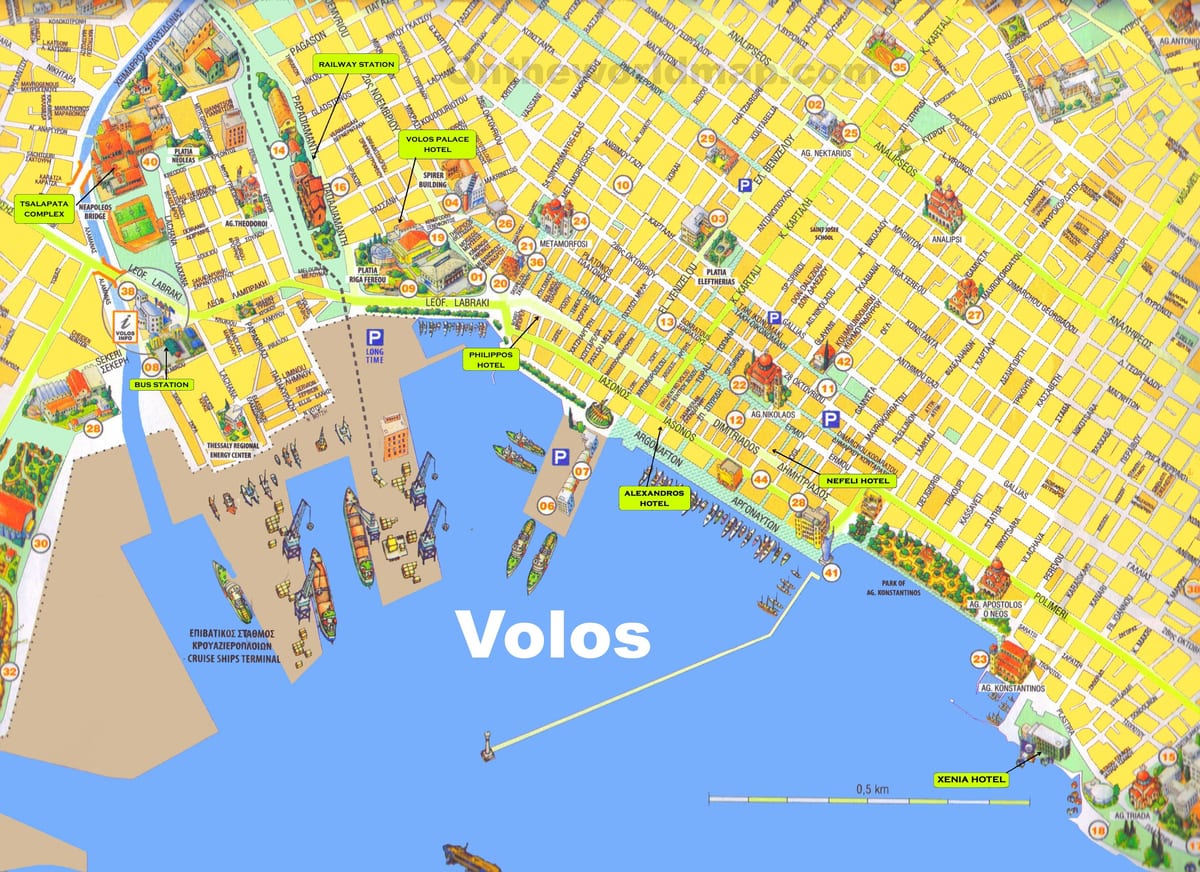 mappa Volos Grecia