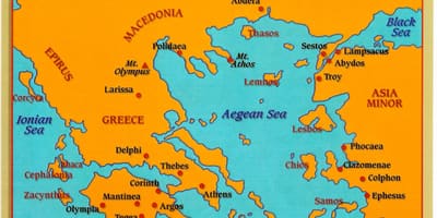 Mappa dell'antica Grecia