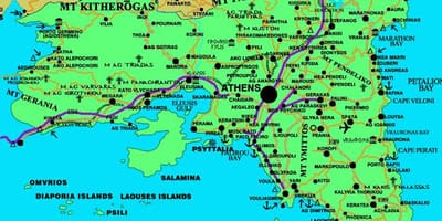Attiki Greece mappa