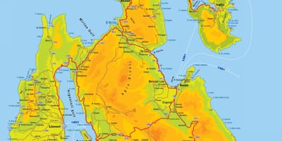Mappa Di Cefalonia, Grecia
