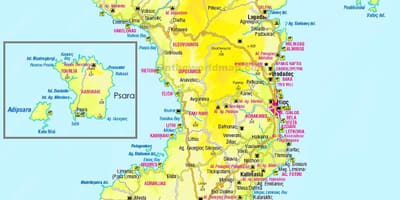 Mappa di chios, Grecia
