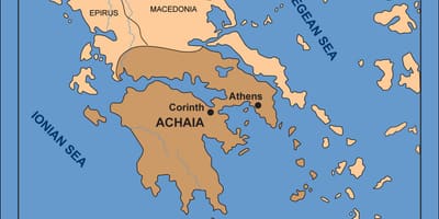 Mappa Corinto Grecia