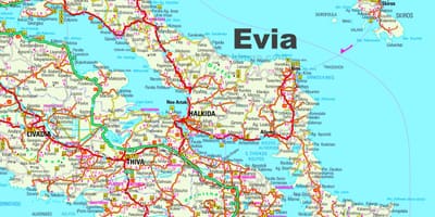 Mappa Evia, Grecia