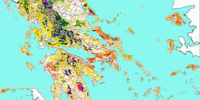 Hellas foreste mappa