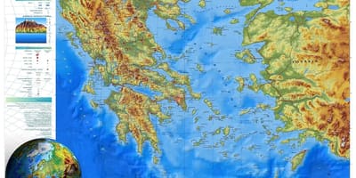 Elevazione mappa della Grecia