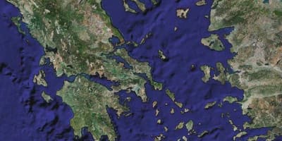 Mappa della Grecia satellitare