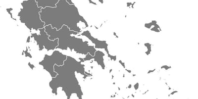 Mappa della Grecia vettoriale