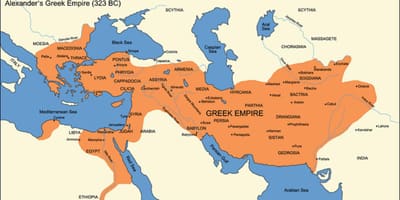 Mappa dell'impero greco