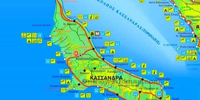 Mappa di kassandra, Grecia