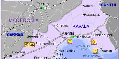 Mappa Kavala, Grecia