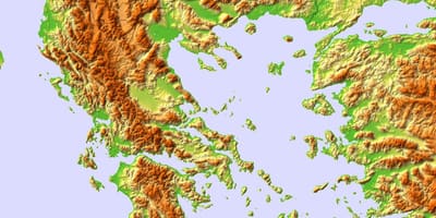 Mappa topografica Grecia