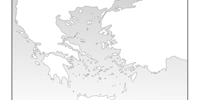 Antica Grecia mappa vuota