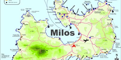 Mappa di milos, Grecia