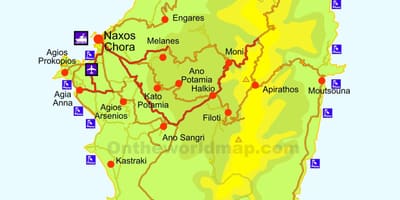 Mappa Di Naxos, Grecia