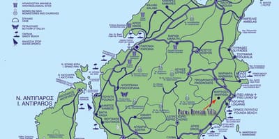 Mappa Di Paros, Grecia