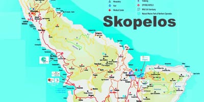 Skopelos mappa isole greche